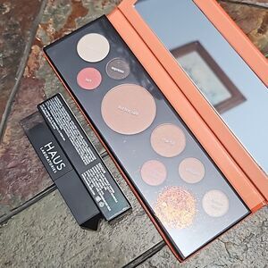 TOUCH IN SOL fill up eyeshadow palette w HAUS laboratories brow lash sparkle top